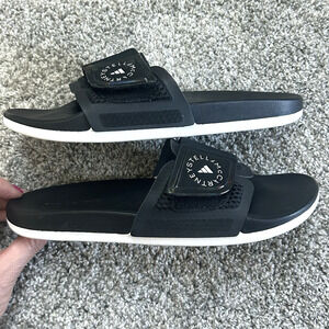 Adidas Slides By Stella McCartney Black Size 7 Pool Beach